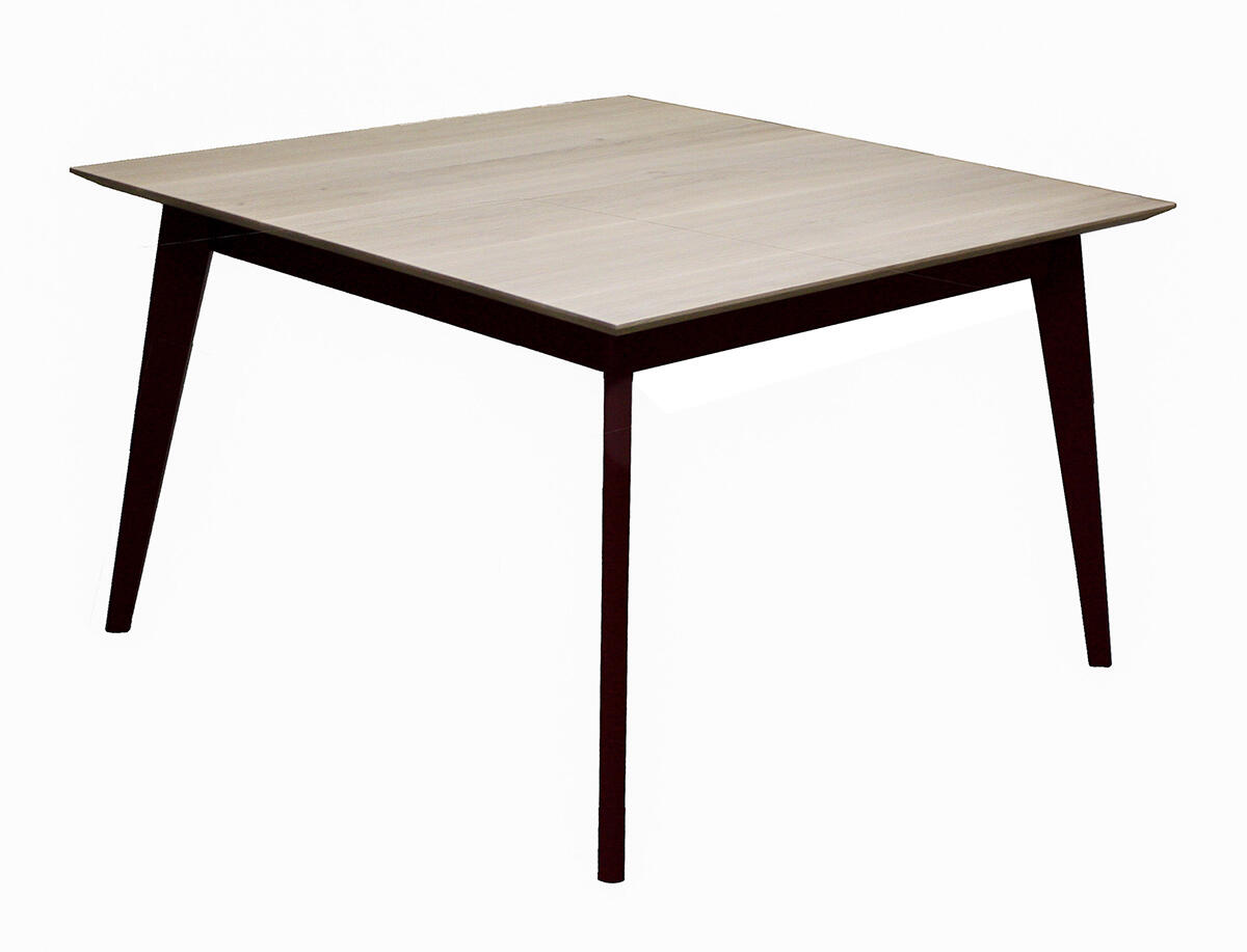 Table carrée Chêne blanchi et laqué 61552