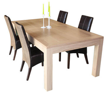 Table repas rectangulaire Chêne blanchi 11569