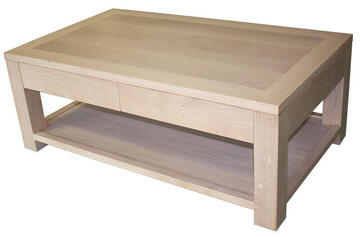 Table basse rectangulaire Chêne blanchi 12562DP