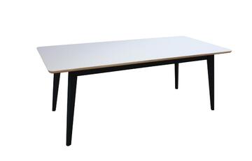 Table rectangulaire Fénix noir et laqué 61569O