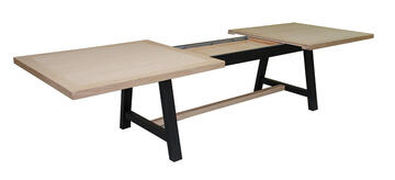 Table rectangulaire Chêne blanchi et laqué 71569