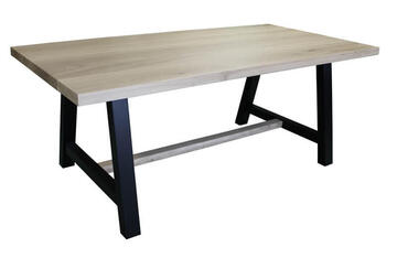 Table rectangulaire Chêne blanchi et laqué 71575