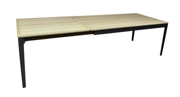 Table rectangulaire Chêne blanchi et laqué B1570