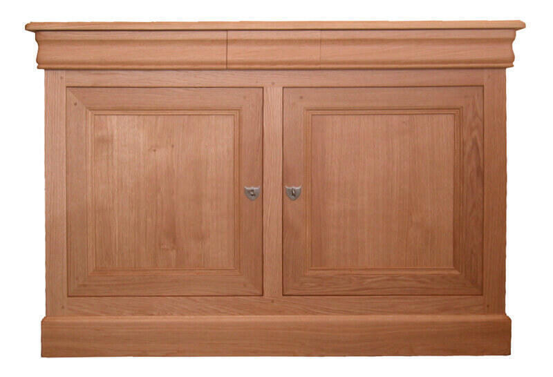 102B Buffet 2 portes 3 tiroirs Chêne naturel