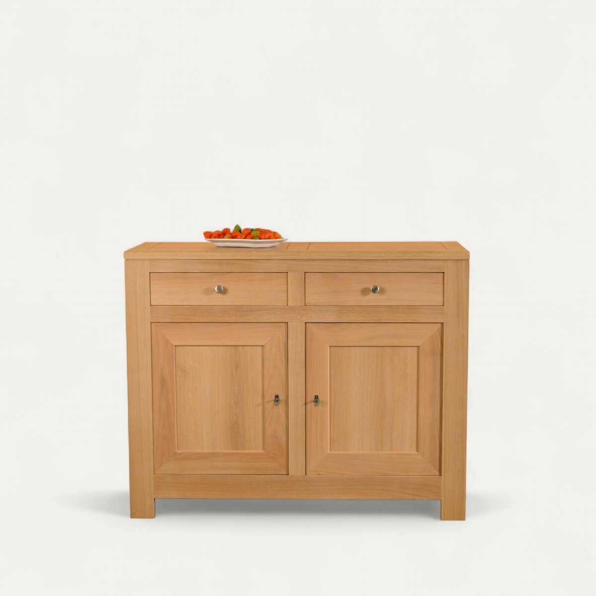 11250_Creation Buffet 2 portes 2 tiroirs chêne naturel massif made in france
