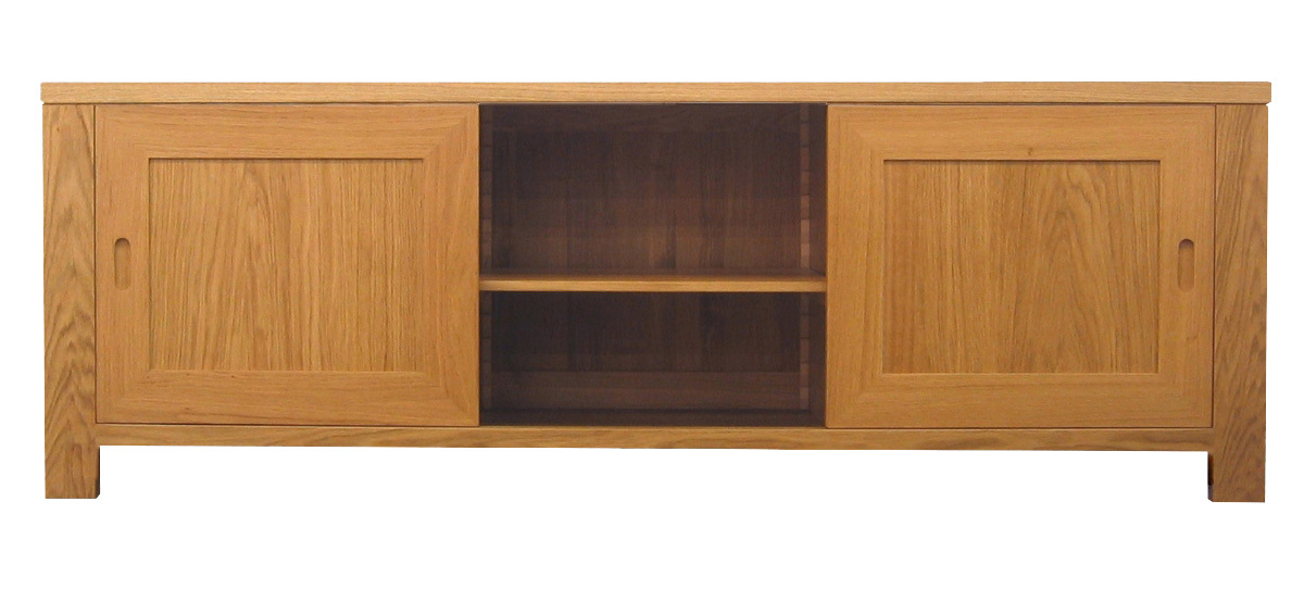 12260 Buffet TV 2 portes coulissantes 1 niche CREATION PERSO