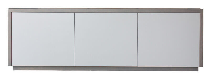 22271 Meuble TV Chêne grisé et laqué