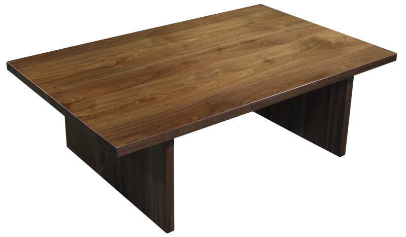 22564 Table basse Noyer naturel - bois 100% massif