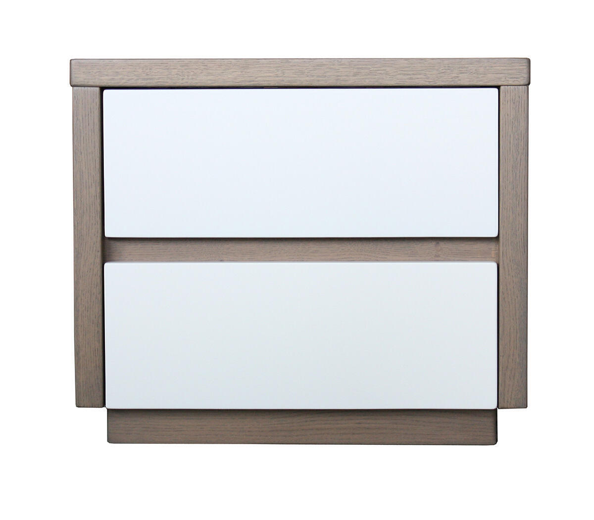23451_Table de Chevet Chêne grisé et laqué sur mesure