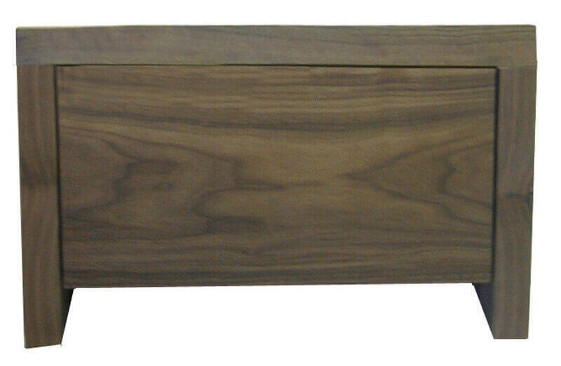 23453_Table de Chevet 1 tiroir noyer naturel bois massif