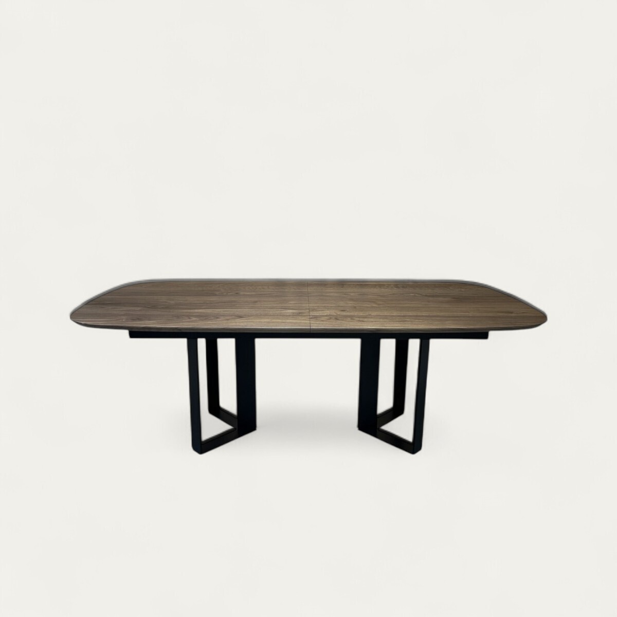 41831_Table slim ovale Trombone 2 allonges de 48 Noyer naturel massif made in bretagne Pirotais meubles