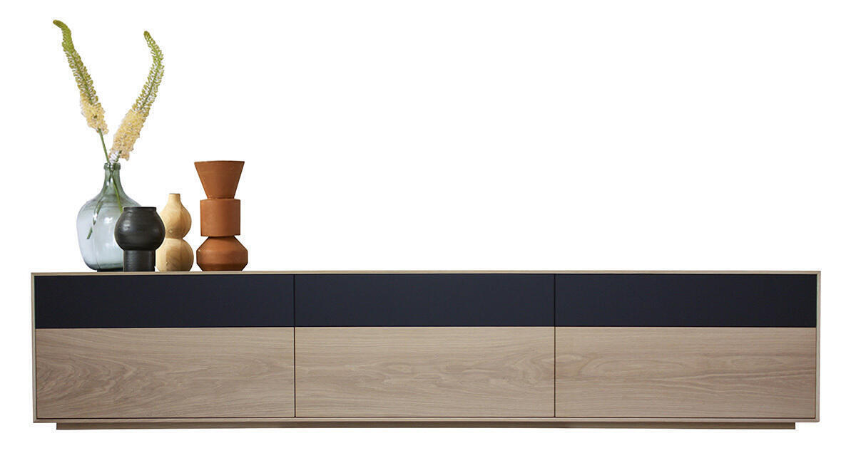 42276_Meuble TV Chêne 6 tiroirs sur mesure