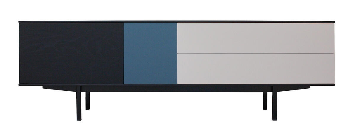 42285_Meuble TV chêne wengé sur mesure
