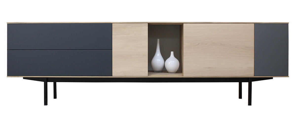 42290_Meuble TV Chêne sur mesure - SLIM