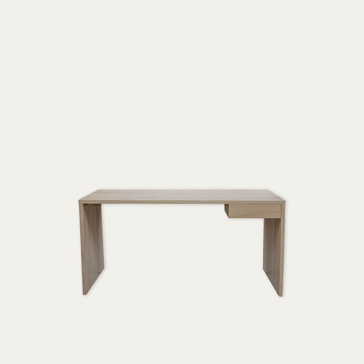 54420_Bureau PERSO 1 tiroir chêne blanchi sur mesure personnalisable made in france