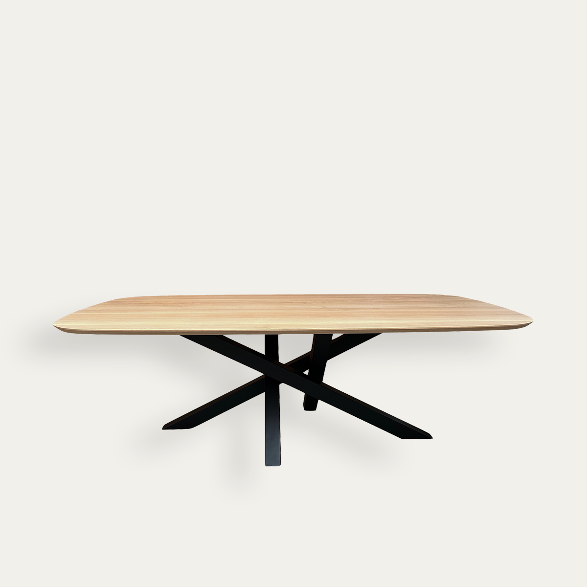 81830PM_Table Mikado plateau ovale biseauté pied métal noir sur mesure fabrication artisanale française (2)