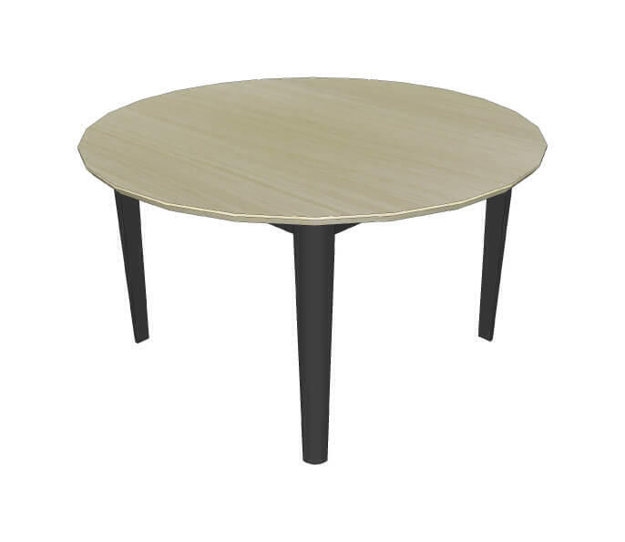 91654_Table de repas ronde allonge en portefeuille collection cooper pieds fuseau arrondis à l'extérieur chêne blanchi bois massif fabriqué en France Pirotais