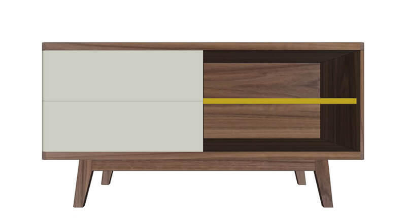 92251_Meuble TV Noyer sur mesure