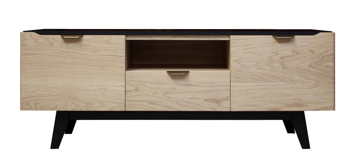 B2285_ Meuble TV Chêne sur mesure