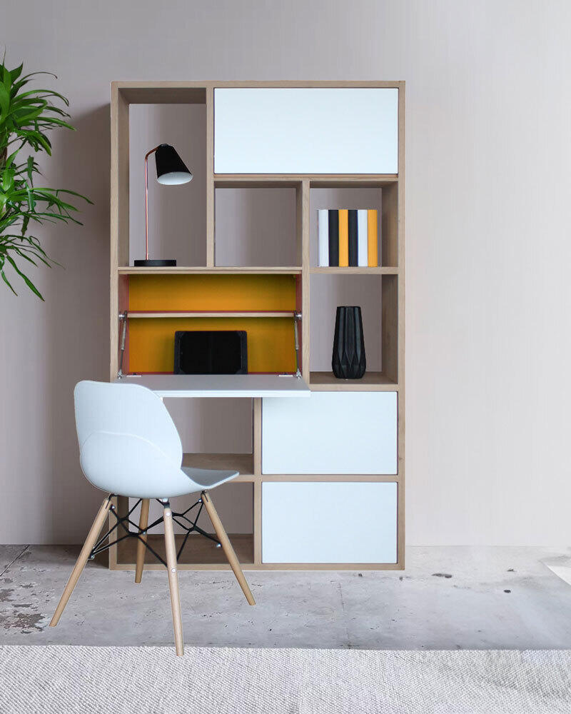 bibliotheque-secretaire-chene-blanchi-et-laque-blanc