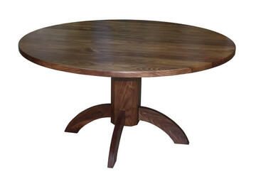 Table ronde Noyer naturel 01685