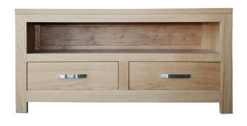 12240 Meuble TV Chêne naturel sur mesure