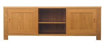 12260 Buffet TV 2 portes coulissantes 1 niche CREATION PERSO
