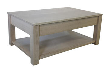 12570_Table basse  plateau relevable double plateau chêne blanchi bois massif sur mesure made in Bretagne Rennes Avranches