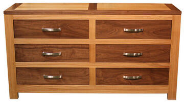 Commode Chêne wengé chocolat et flotté 13358