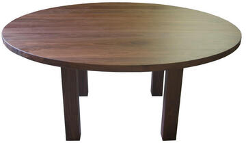 Table ronde Noyer naturel 01685