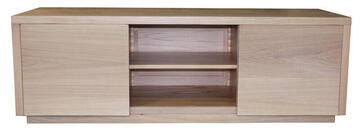 22260 Meuble TV 2 portes coulissantes Chêne blanchi
