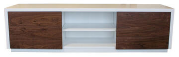 22260 Meuble TV Noyer Laqué blanc