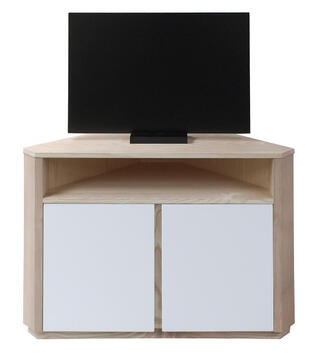 22280A Meuble tv Frêne blanchi sur mesure