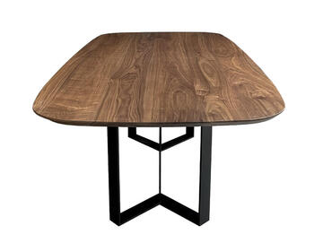 41800_Table slim ovale Trombone Noyer naturel massif made in bretagne Pirotais meubles