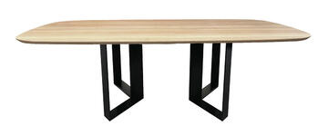 41831_Table slim ovale Trombone chêne blanchi massif made in bretagne Pirotais meubles