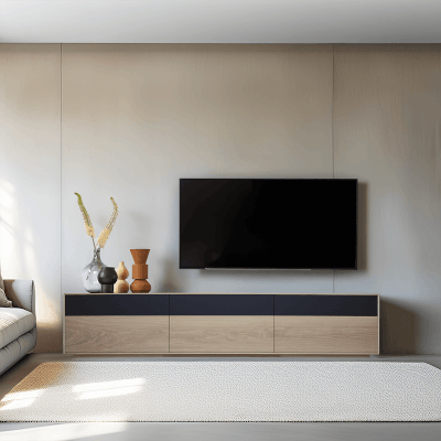 42276_buffet TV 6 tiroirs chêne blanchi et laqué balustrade fabrication française Pirotais meubles Rennes Avranches 1200