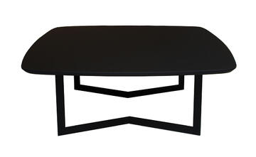 42560_table basse carrée arrondie fénix noir pied métal noir made in bretagne sur mesure personnalisable Pirotais