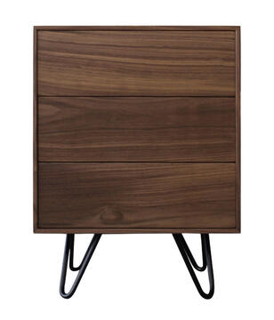 43453_Table de chevet noyer sur mesure 3 tiroirs