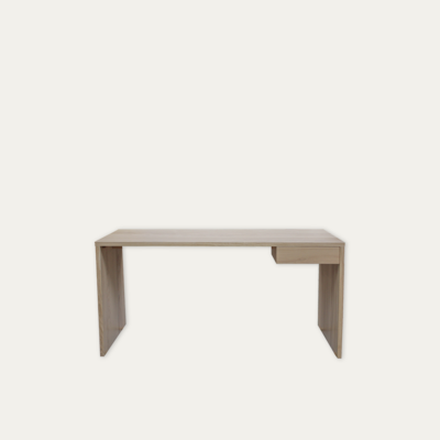 54420_Bureau PERSO 1 tiroir chêne blanchi sur mesure personnalisable made in france