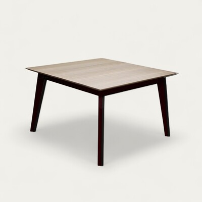 61552_Table chêne blanchi pied slim hêtre balustrade allonge  portefeuille ouverture synchronisée bois massif made in Bretagne Romagné Pirotais