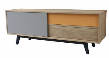 62280_Meuble TV Chêne portes coulissantes personnalisable