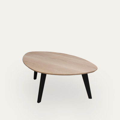 62525_Table basse tripode forme galet chêne blanchi hêtre laqué balustrade sur mesure 100 % bois massif Fabriqué artisanalement Romagné Pirotais