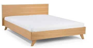 63152 lit vintage 160 x 200 bois massif chêne blanchi fabrication française bretagne sur mesure personnalisable