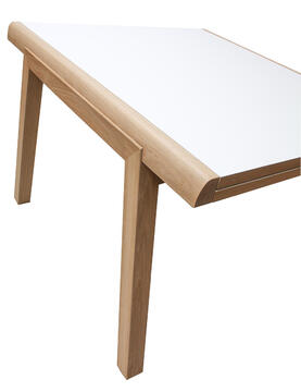 Table rectangulaire Chêne et noyer naturel 81672CN