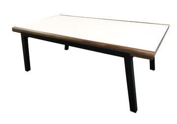 Table rectangulaire Chêne et noyer naturel 81672CN