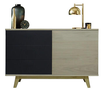 Buffet Chêne blanchi et laqué 91254CBV