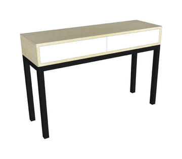 Console Chêne blanchi et laque 82450