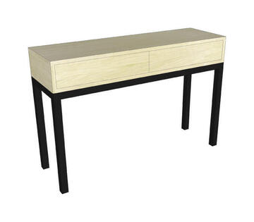 Console Chêne blanchi et laque 82450