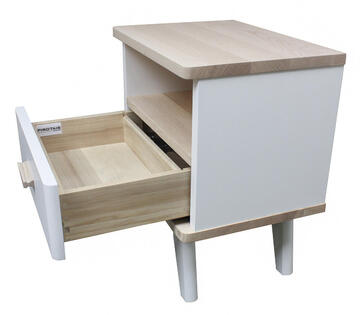 93452D Table de chevet frêne tiroir sur mesure
