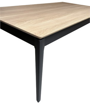 Table rectangulaire Chêne blanchi et laqué B1570